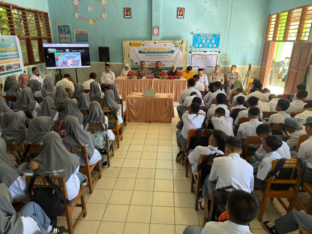 Deklarasi Sekolah Ramah Anak di MAN Gowa: Sinergi Lintas Sektor Wujudkan Madrasah yang Aman, Inklusif, dan Berkarakter