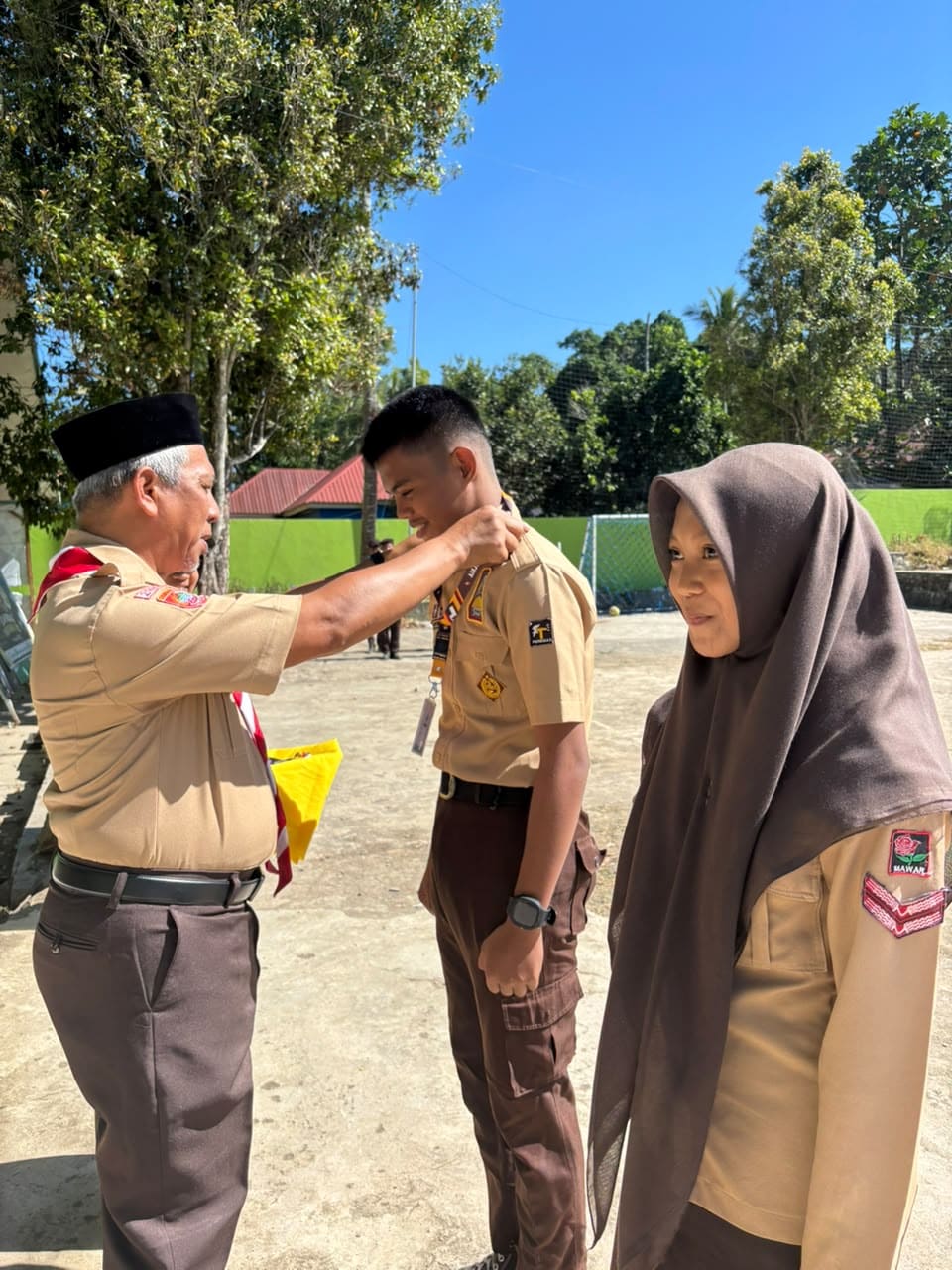 MAN Gowa Gelar Upacara Penerimaan Tamu Ambalan Sipakatau–Sipakainga